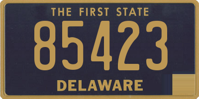 DE license plate 85423