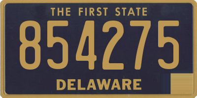 DE license plate 854275