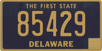 DE license plate 85429