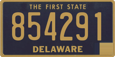 DE license plate 854291