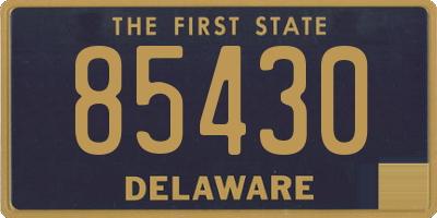 DE license plate 85430