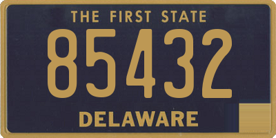 DE license plate 85432