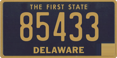 DE license plate 85433