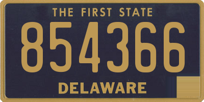 DE license plate 854366