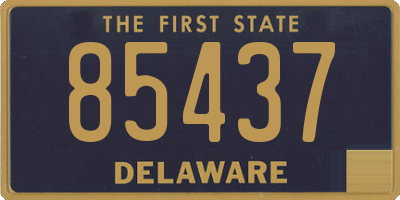 DE license plate 85437