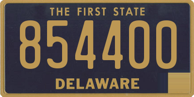 DE license plate 854400