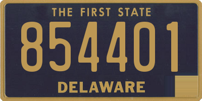 DE license plate 854401
