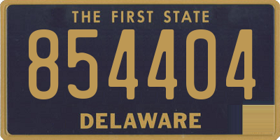 DE license plate 854404