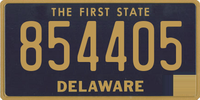 DE license plate 854405