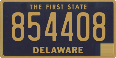 DE license plate 854408