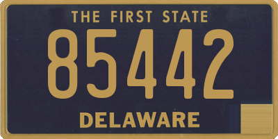 DE license plate 85442