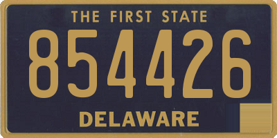 DE license plate 854426
