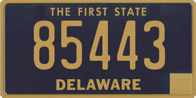 DE license plate 85443