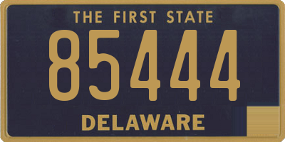 DE license plate 85444