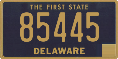 DE license plate 85445