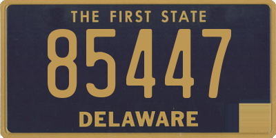 DE license plate 85447