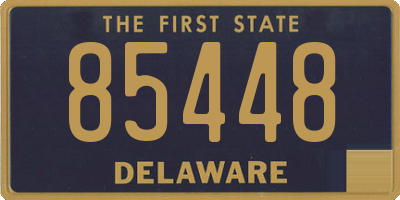 DE license plate 85448