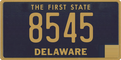 DE license plate 8545