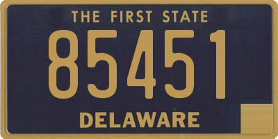 DE license plate 85451