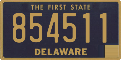 DE license plate 854511