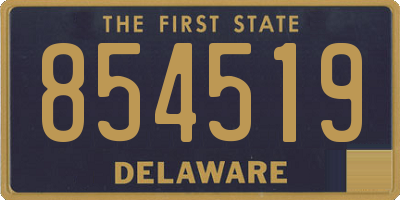 DE license plate 854519