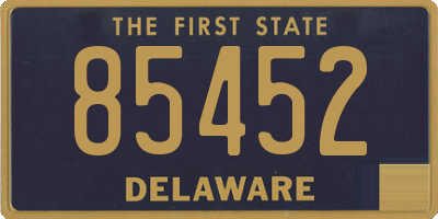 DE license plate 85452