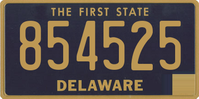 DE license plate 854525