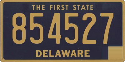DE license plate 854527