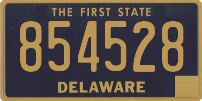 DE license plate 854528