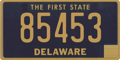 DE license plate 85453
