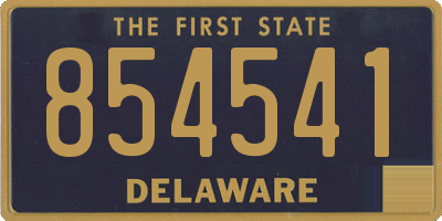 DE license plate 854541