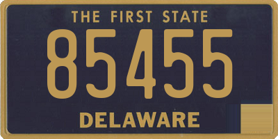 DE license plate 85455
