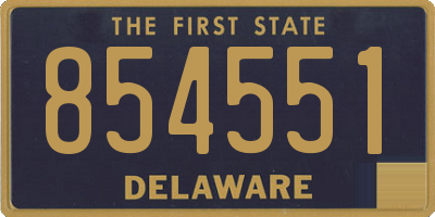 DE license plate 854551