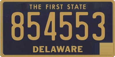 DE license plate 854553