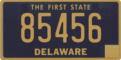 DE license plate 85456