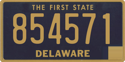 DE license plate 854571