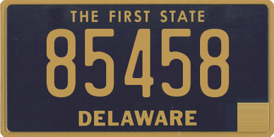 DE license plate 85458