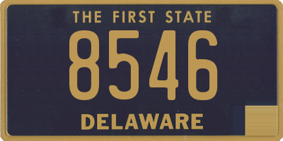 DE license plate 8546