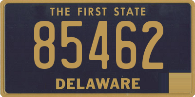 DE license plate 85462