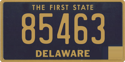 DE license plate 85463