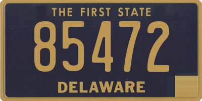 DE license plate 85472