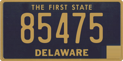 DE license plate 85475