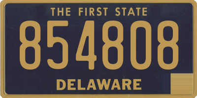 DE license plate 854808