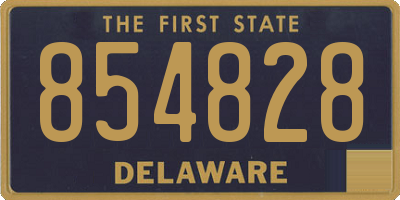 DE license plate 854828