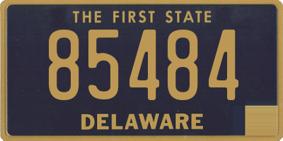 DE license plate 85484