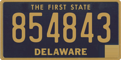 DE license plate 854843