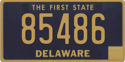 DE license plate 85486