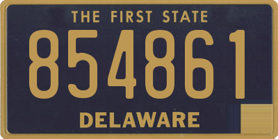 DE license plate 854861