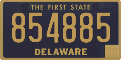 DE license plate 854885