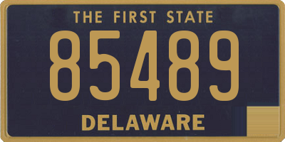 DE license plate 85489